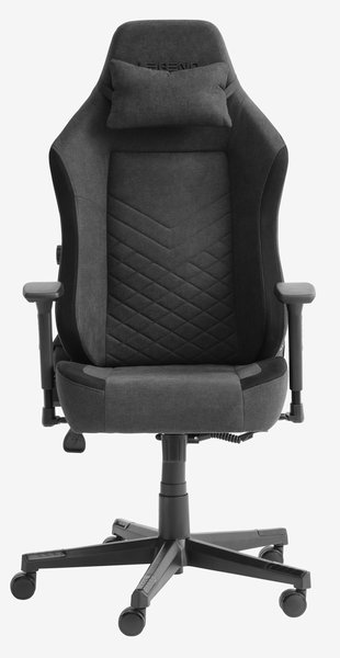 Gaming chair ABILDAA anthracite grey fabric