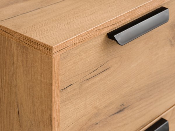 Cassettiera 5 cassetti JENSLEV stretta color rovere