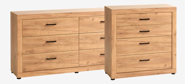 4 drawer chest LINTRUP oak
