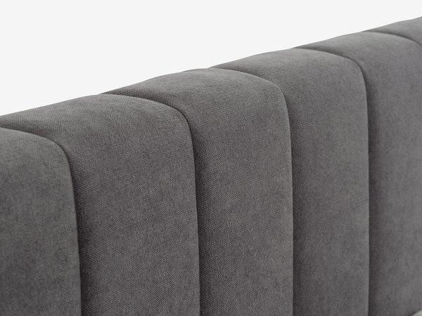 Letto con contenitore HASLEV 160x190 grigio scuro