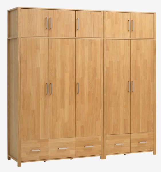 Kleiderschrank HUGGET 139x190 Eiche