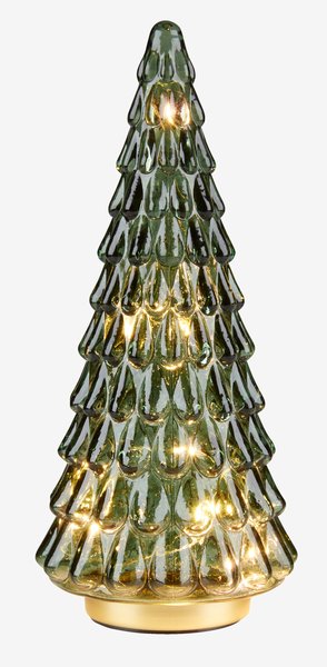 Sapin de Noël MODGUNN verre H26cm a/minuterie