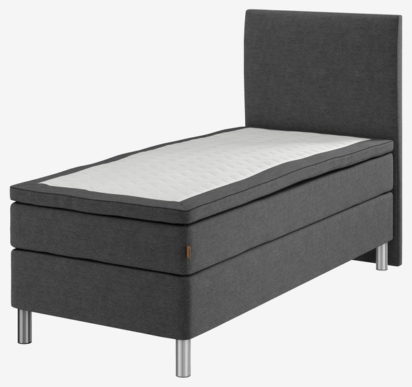 Jenkkisänky 90x200 SOKNA GC35 harmaa-40 MEMORY