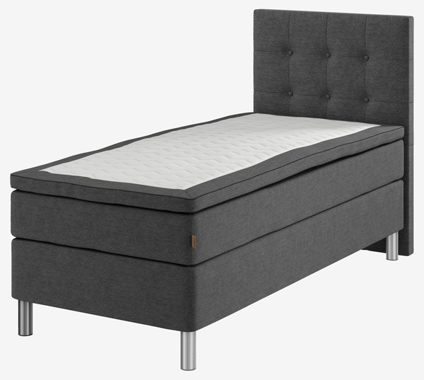 Jenkkisänky 90x200 SOKNA GC35 harmaa-40 MEMORY