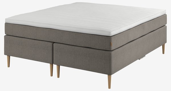 Boxspring 180x200 GOLD C110 traagschuim grijs-21