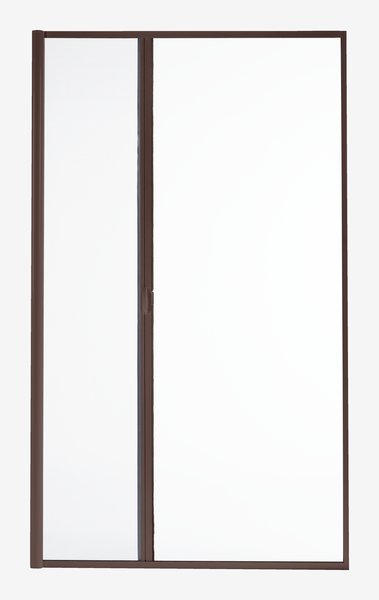 Zanzariera a rullo NYORD 125x220cm per portafinestra marrone