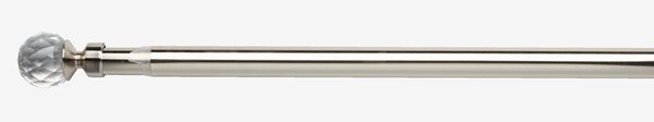 Curtain pole PRESTINE CRYSTAL 120-210cm silver