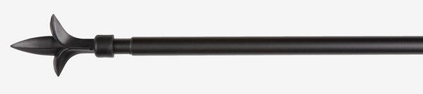 Gordijnroede LILJA 19mm 160-300 cm zwart