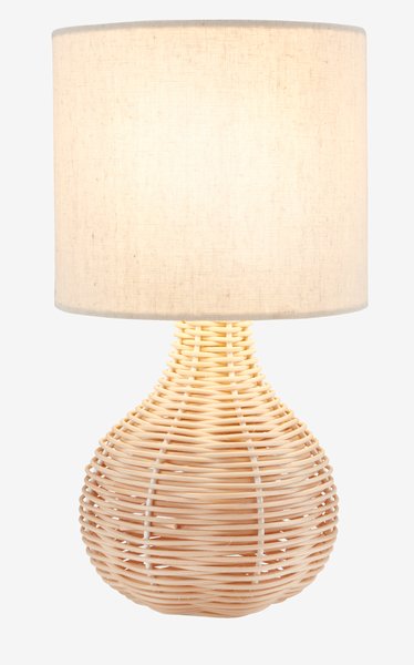Table lamp HELMER D17xH32cm natural