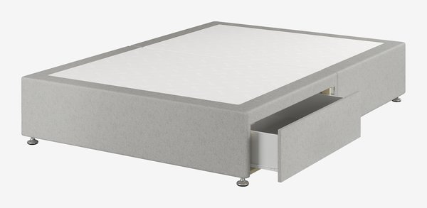 Divan base GOLD D10 2 Drawer Double Grey-49