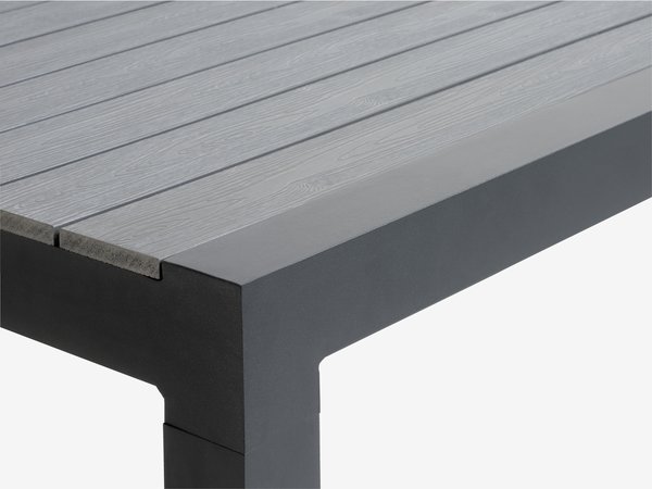 HOBURGEN P205/275 pöytä harmaa + 4 SKIVE tuoli musta