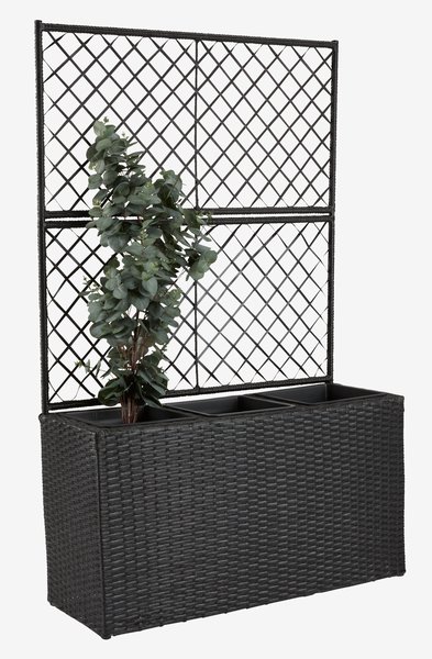 Jardinière TRANA l30xL83xH130 noir