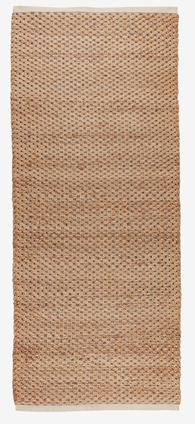 Tapis FJELLFLOKK 70x180 naturel/noir