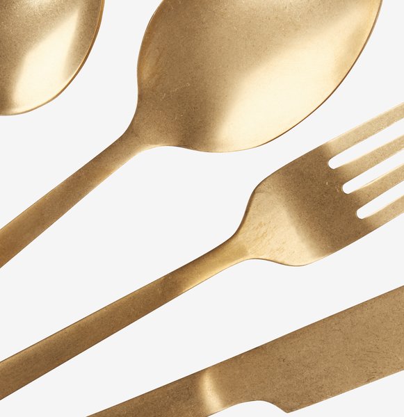 Cutlery set MIKAEL gold 16 pieces