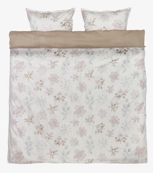 Satin-Bettwäsche BERIT 200x220 weiss