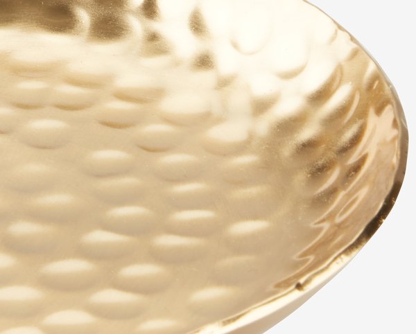 Vide-poche EDSELE Ø11/14cm métal doré 2 pièces