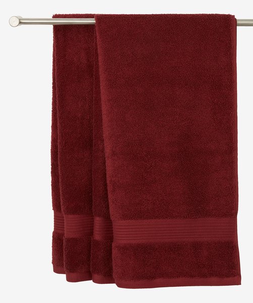 Hand towel KARLSTAD 50x100 burgundy