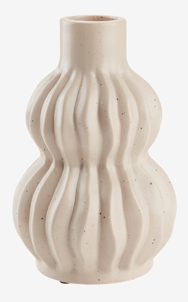 Vase THORE Ø12xH19cm sable