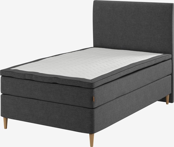 Kontinentalsäng 120x200cm HEMLA GC75 grå-40 memory