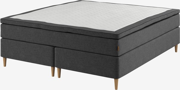 Boxspring 180x200 GOLD C75 latex grijs-40