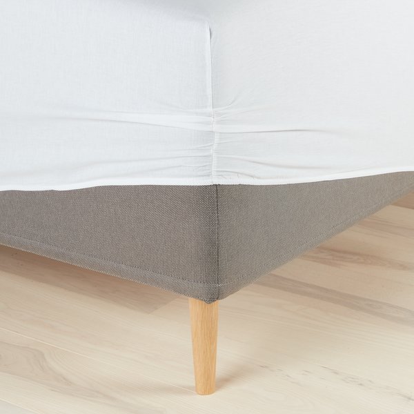 Fitted sheet BENTE Single white
