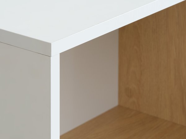 Room divider FILSKOV 8 shelves oak/white