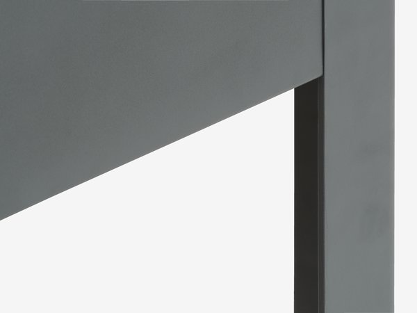 Estructura de cama KILDEN 90x200 gris oscuro