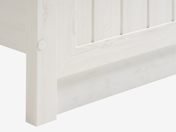 Bed frame MARKSKEL Super King oak/white