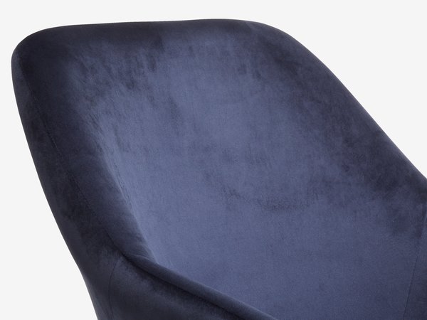 Fotelja UDSBJERG plava baršun /crna