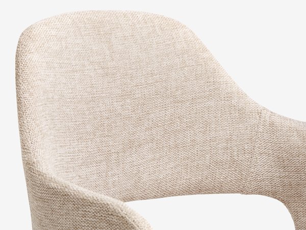 Desk chair REERSLEV sand fabric/white