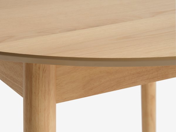 Mesa de comedor MARSTRAND Ø110/110x200 roble natural