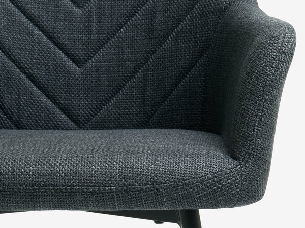 Chaise PURHUS gris/noir