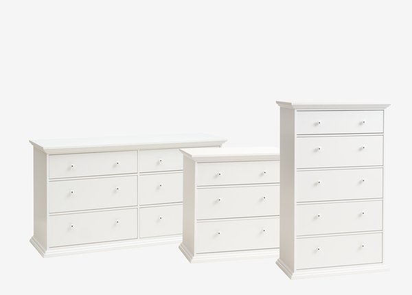 3 drawer chest FREDENSBORG white
