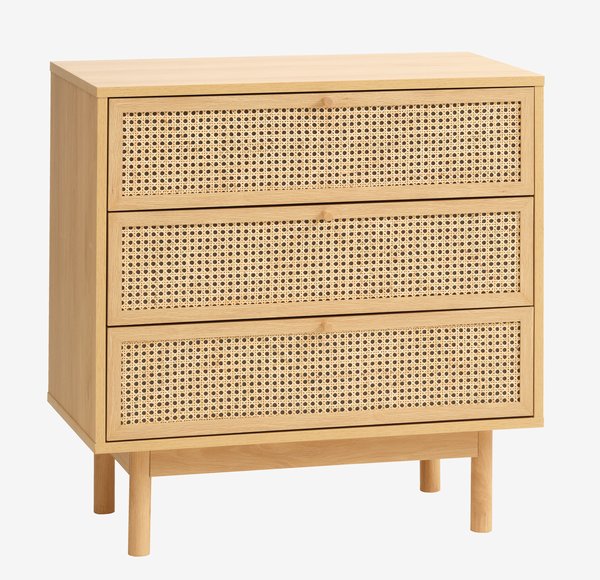 3 drawer chest HALMSTAD oak