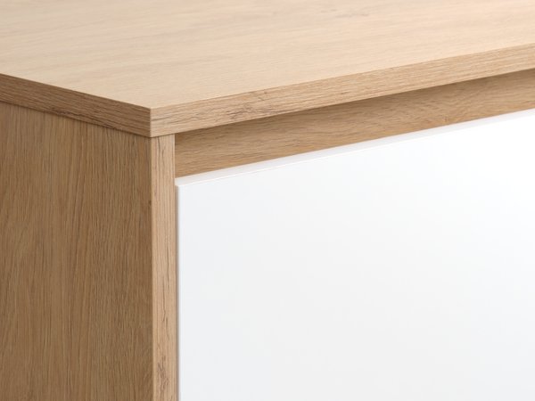 Garde-robe BILLUND 119x193 blanc/chêne