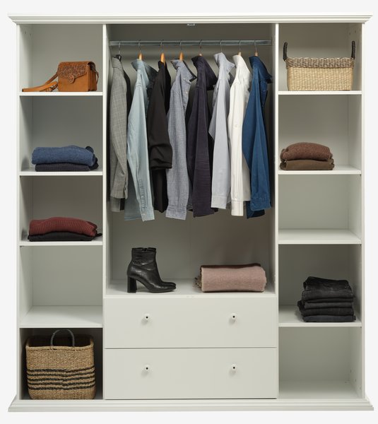 Kledingkast FREDENSBORG 183x200 wit