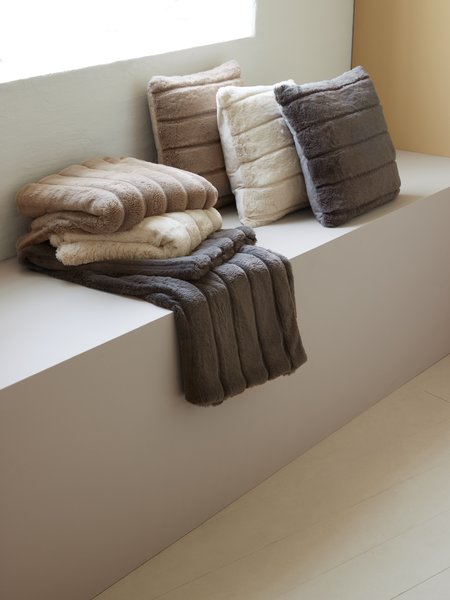 Coussin STAVKLOKKE 45x45 gris