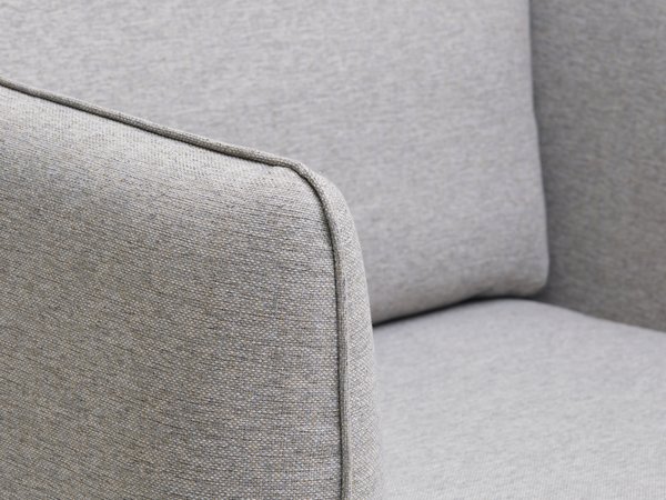 Fauteuil AARHUS tissu gris clair