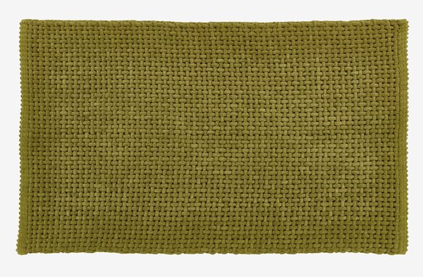 Alfombrilla de baño NOLVIK 70x120 verde manzana