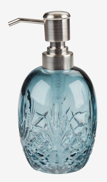 Dispensador de jabón EDSVALLA cristal reciclado azul
