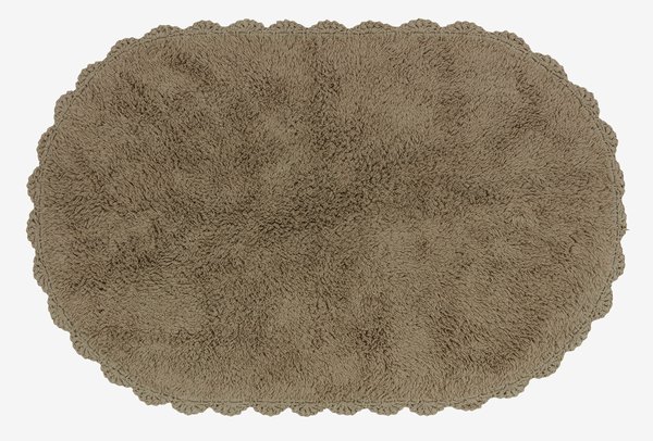 Bath mat SALTVIK 50x80cm khaki cotton