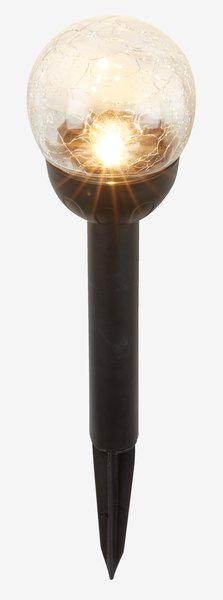 Solární lampa SVARTAND Ø8xV35 cm černá