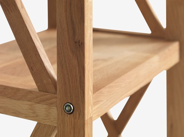 Étagère JANNERUP 6 tablettes étroites coloris chêne