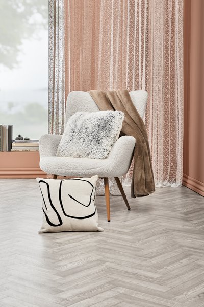 Cojín LOTUS 50x50 blanco/gris