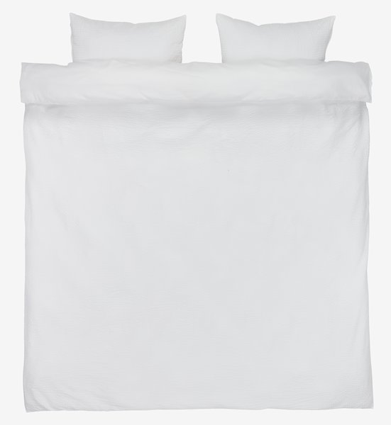 Krepové povlečení LUSINE 200x220 bílá