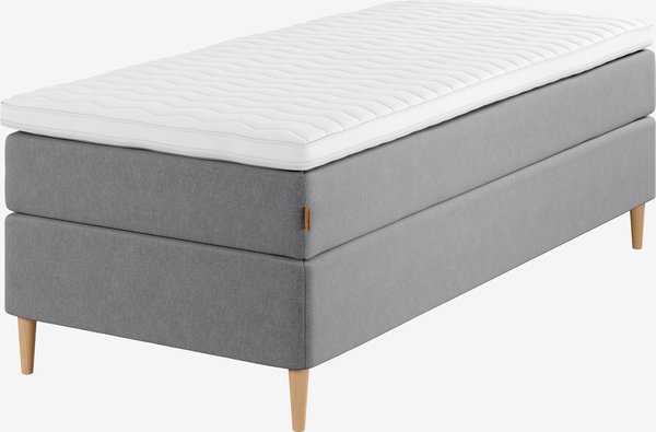 Boxspring 90x200 GOLD C30 grijs-23 DREAMZONE