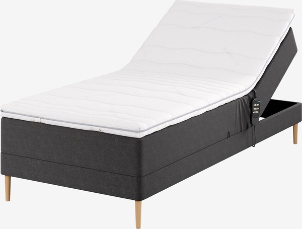 Ställbar säng 80x200cm BJORSUND GE35 grå-41