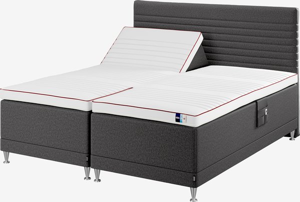 Regulerbar seng 180x200 TEMPRAKON ULA grå-47