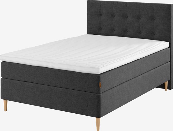 Boxspring 140x200 GOLD C30 grijs-40 DREAMZONE