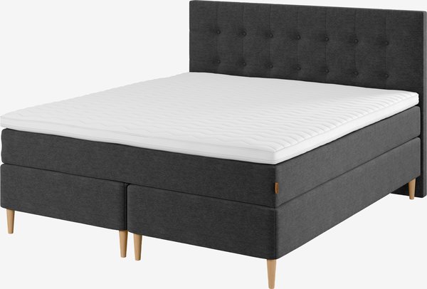 Boxspring 150x200 GOLD C30 grijs-40 DREAMZONE